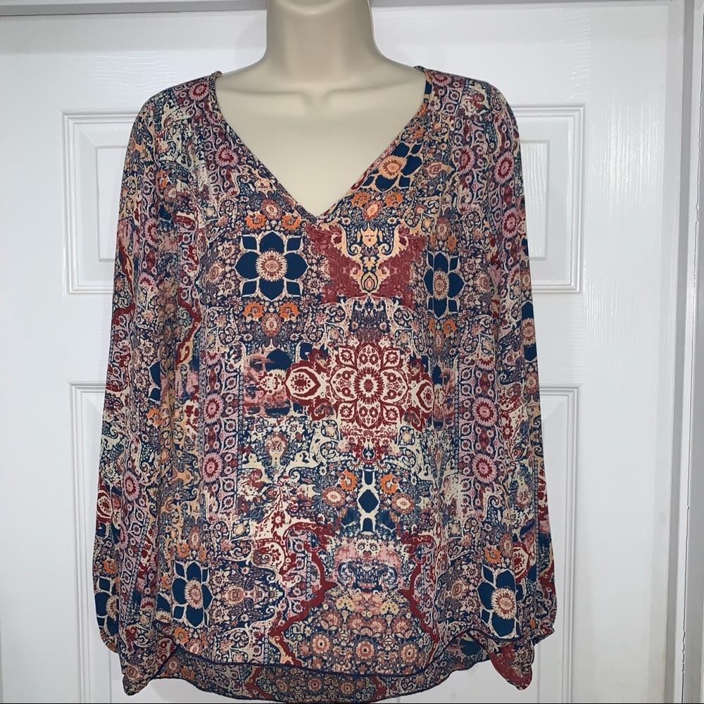 Allison Joy Long Sleeve V-neck Top